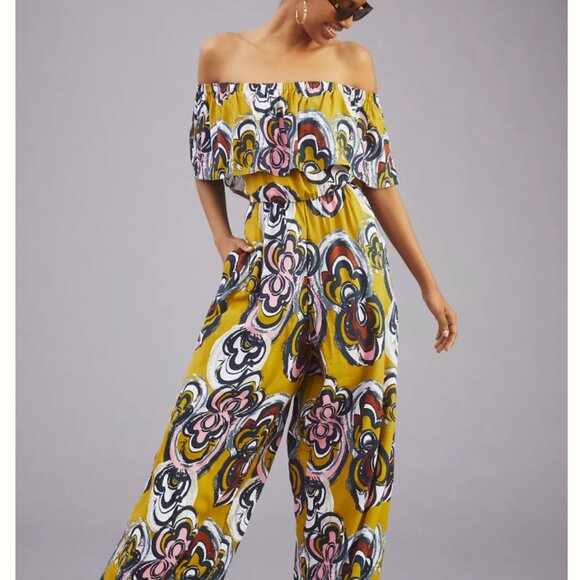Anthropologie Bel Kazan Lily Jumpsuit Size Small - Picture 1 of 7